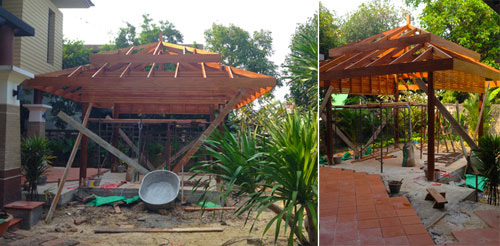 modern thai style sala tropical garden landscaping