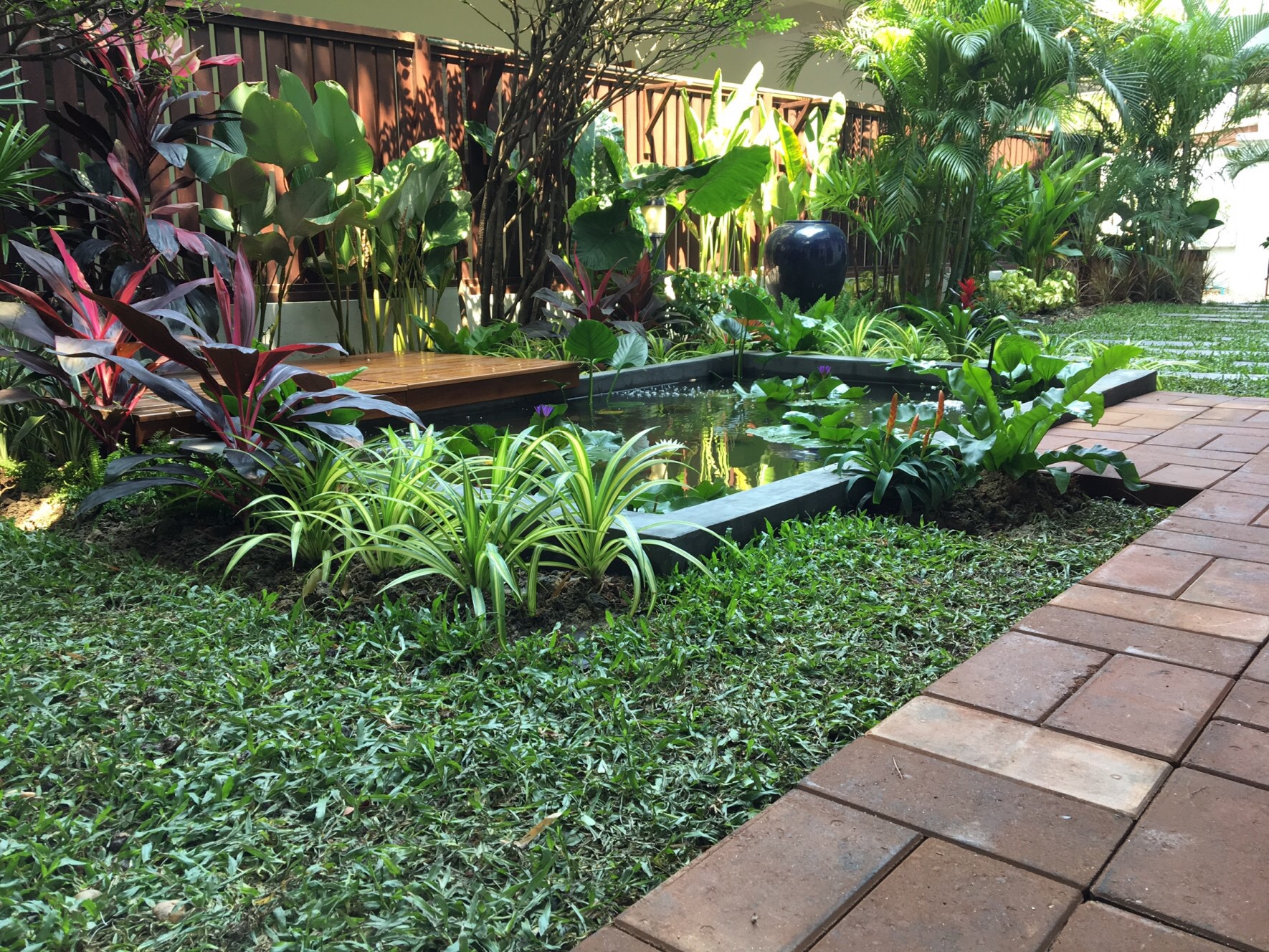 family fish pond in sathorn bangkok thai garden design family fish pond in sathorn bangkok thai garden design