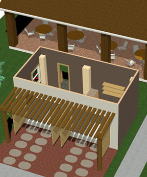 3d design plan coffee shop thailand