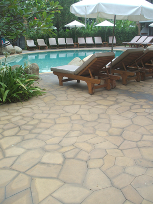 modern tropical paving