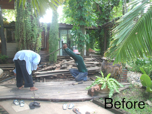 replacing wooden decking thailand