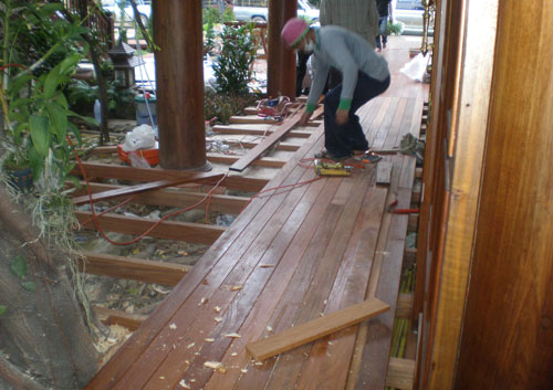 wooden decking thailand
