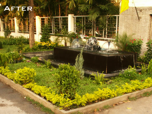 water features and landscaping in bangkok