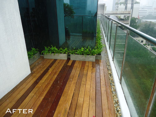 wooden deck balcony bangkok