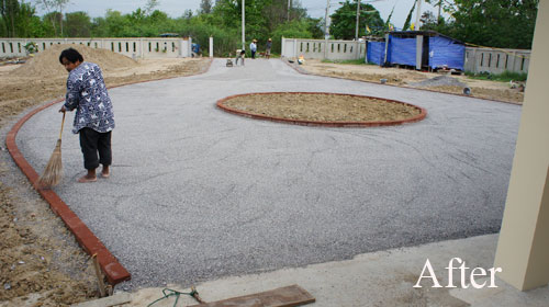 Gravel Driveway for Hua Hin Resident - Thai Garden Design