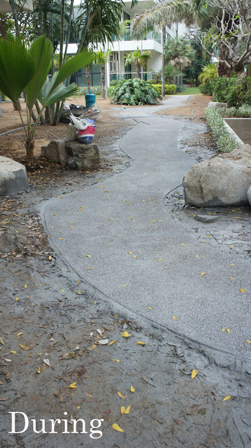 concrete pathway design pattaya