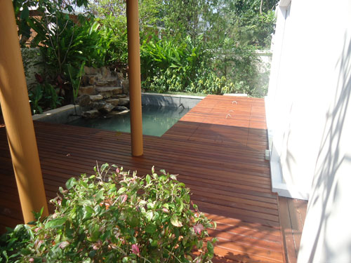 koi pond and deck bangkok