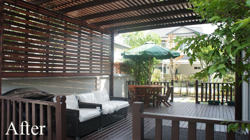 Creating Privacy in your Garden - Wooden Walls - Thai 