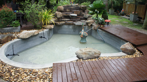 water feature and decking thailand