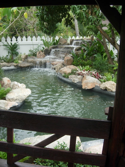 tropical waterfall garden hua hin