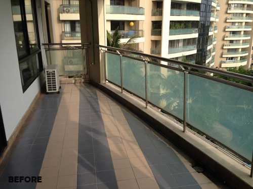 tropical balcony designer