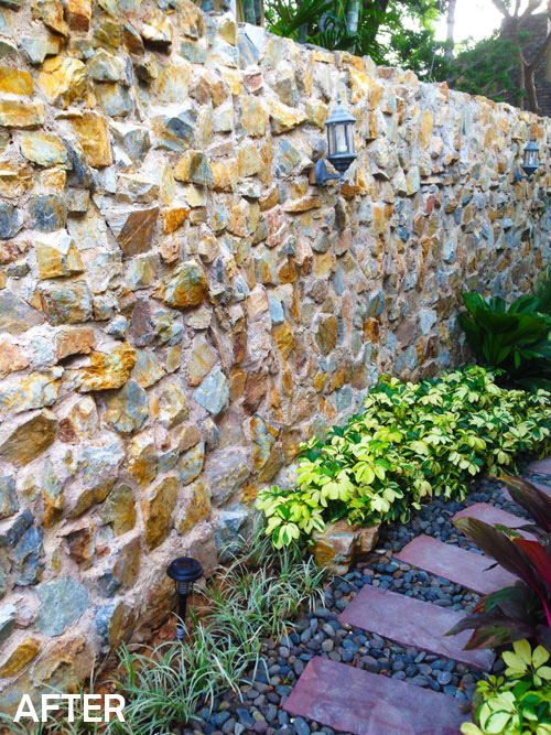 ornamental rock wall pattaya