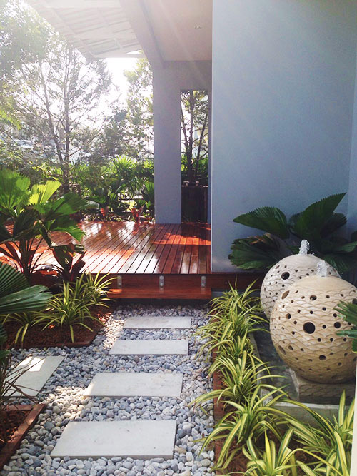 modern tropical garden bangkok