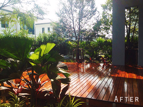 tropical thai garden deck