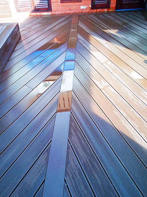 wood plastic composite decks