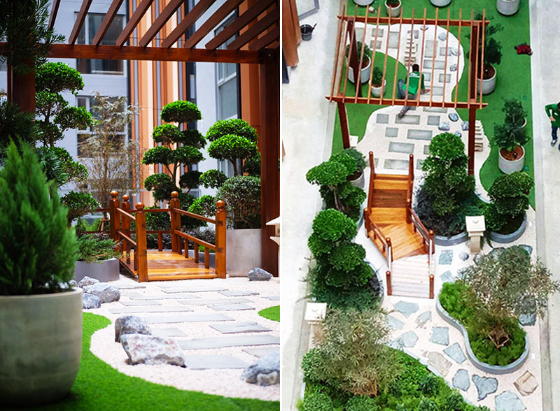 marriott courtyard pattaya garden design