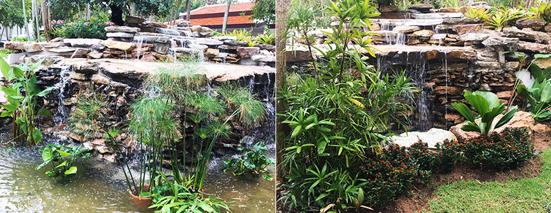 pattaya waterfalls and water features