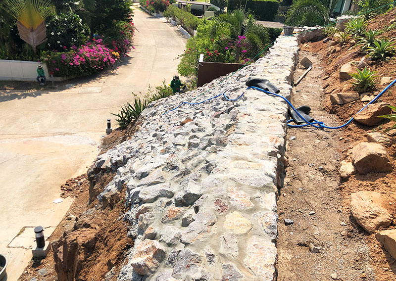 stone work landscape thailand