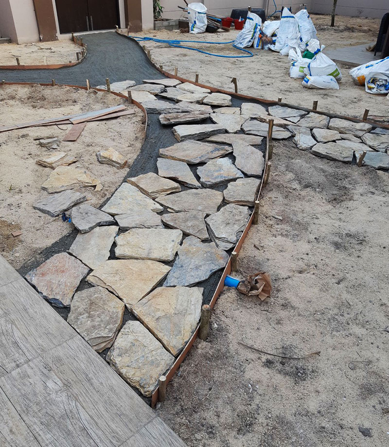 natural stone pathways