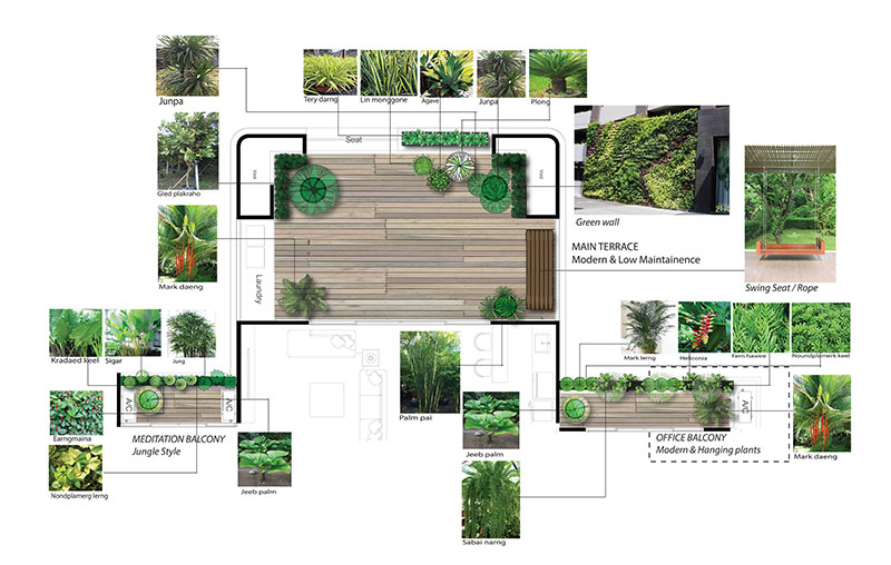 garden plan balcony thailand