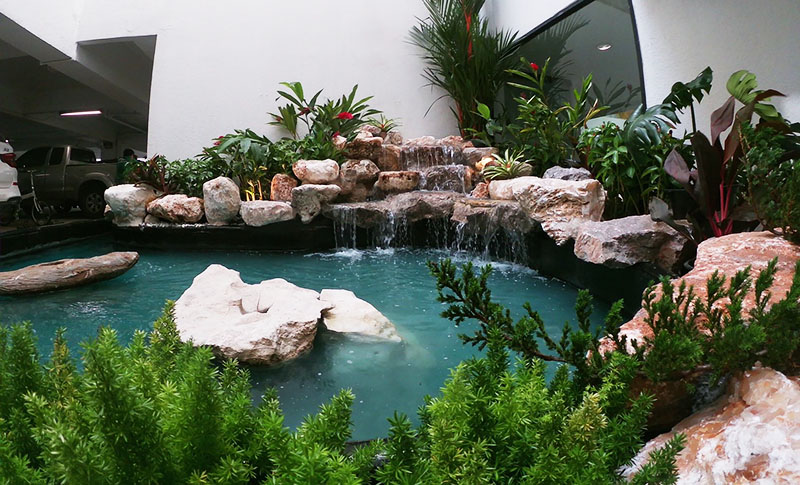 waterfall designer in bangkok thailand pond and waterfall