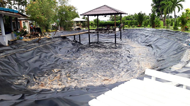 pond digger thailand hdpe rubber pond liner