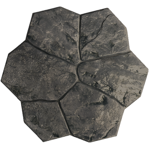 Stamped Paver Stone - Dark Grey