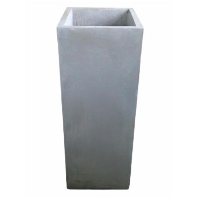 Tall Straight Concrete Planter