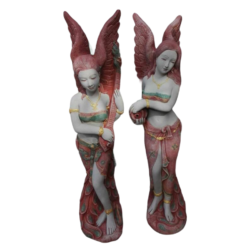 Twin Winged Lady Statues