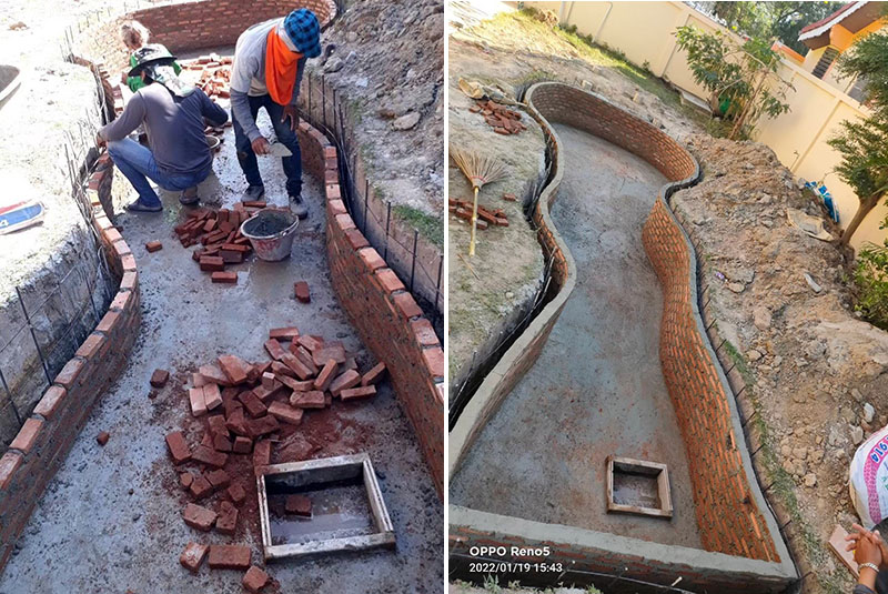 Pond Brickwork and Construction