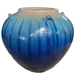 Glazed Waterpot Feature Blue