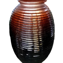 Glazed Waterpot Feature -Shimmering Brown