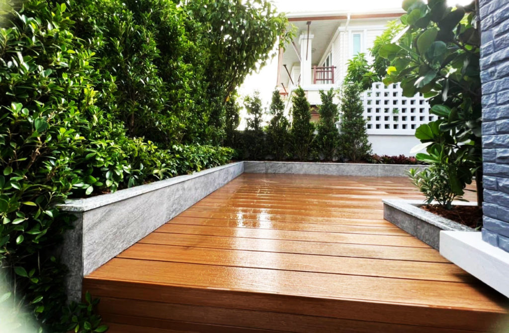 modern landscaped garden thailand