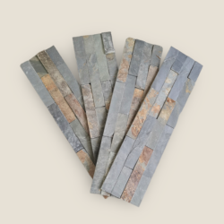 Stone cladding (rust color)