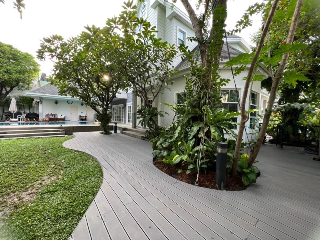 modern garden decking in thailand