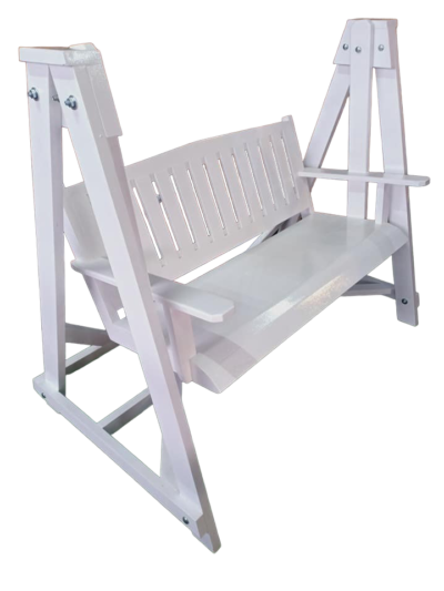 Wooden Classic Swing Seat (in White)