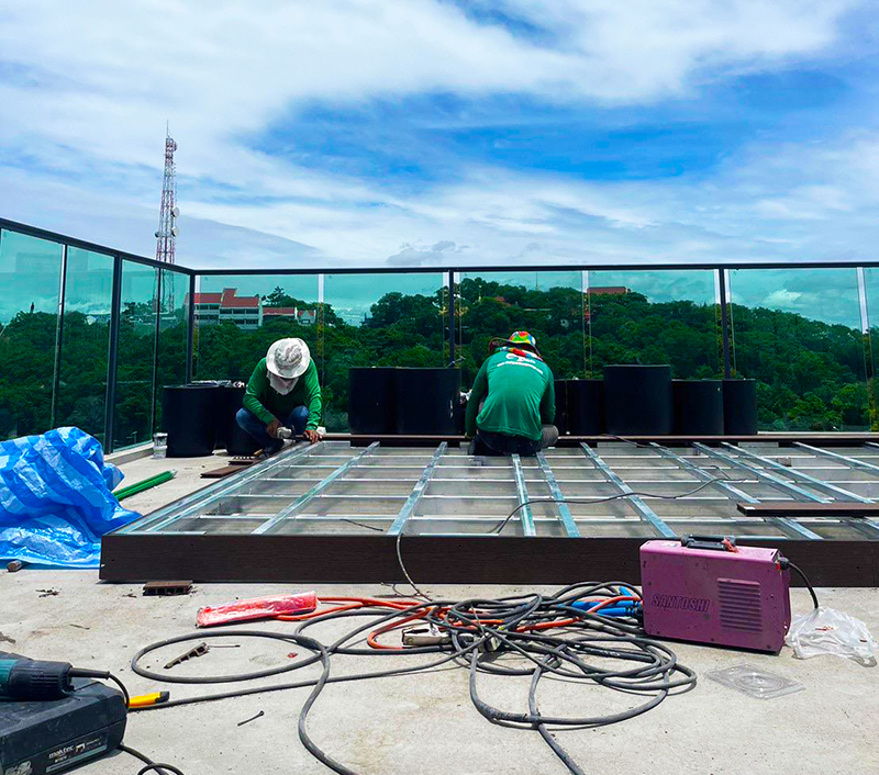 wpc decking installation pattaya