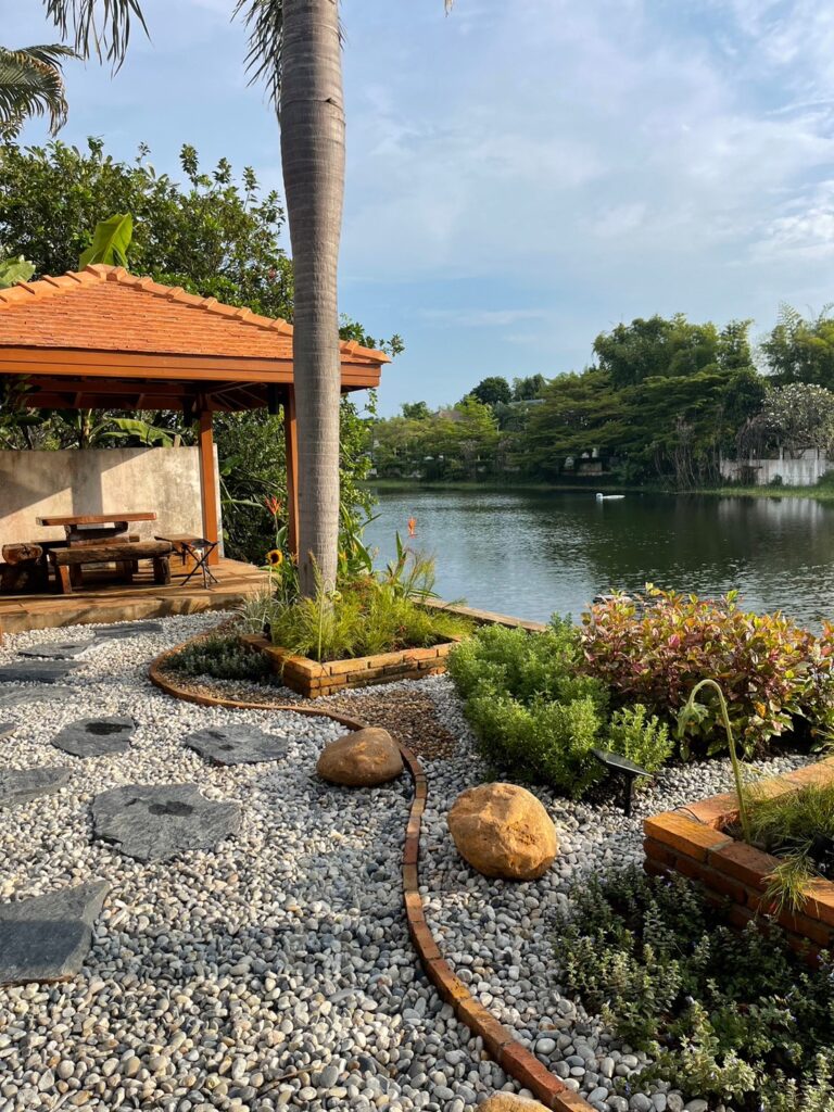 lake garden in chiang mai thailand