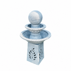 Zen Sphere Two-Tier Fountain