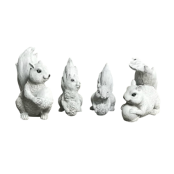 Squirrel Garden Statuettes