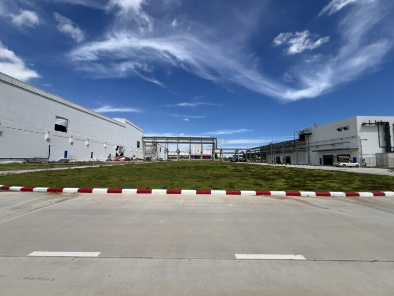New design for garden at industrial area