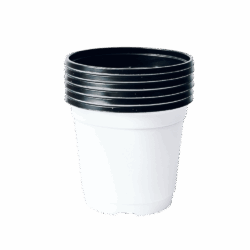 4-Inch Plastic Plant Pot – Round Shape 15 pcs
