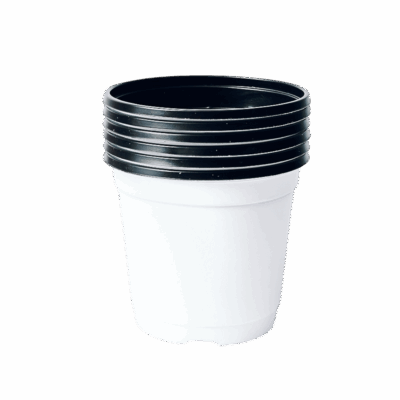 4-Inch Plastic Plant Pot – Round Shape 15 pcs