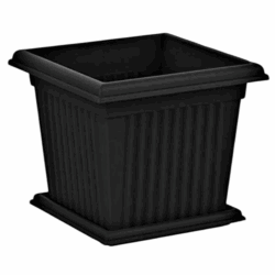 BABA Plastic Plant Pot – Black