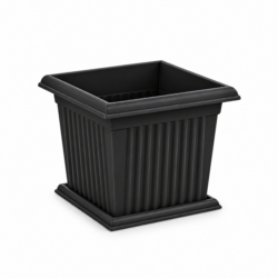 BABA Plastic Plant Pot – in Black