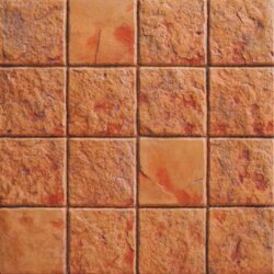 Square Cobbled Pattern Paver – Cob 16 Orange Paver