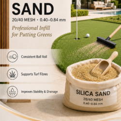 Silica Sand (20/40 Mesh, 0.40–0.84 mm)